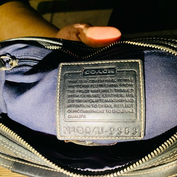 Black coach purse - Picture 2 of 2